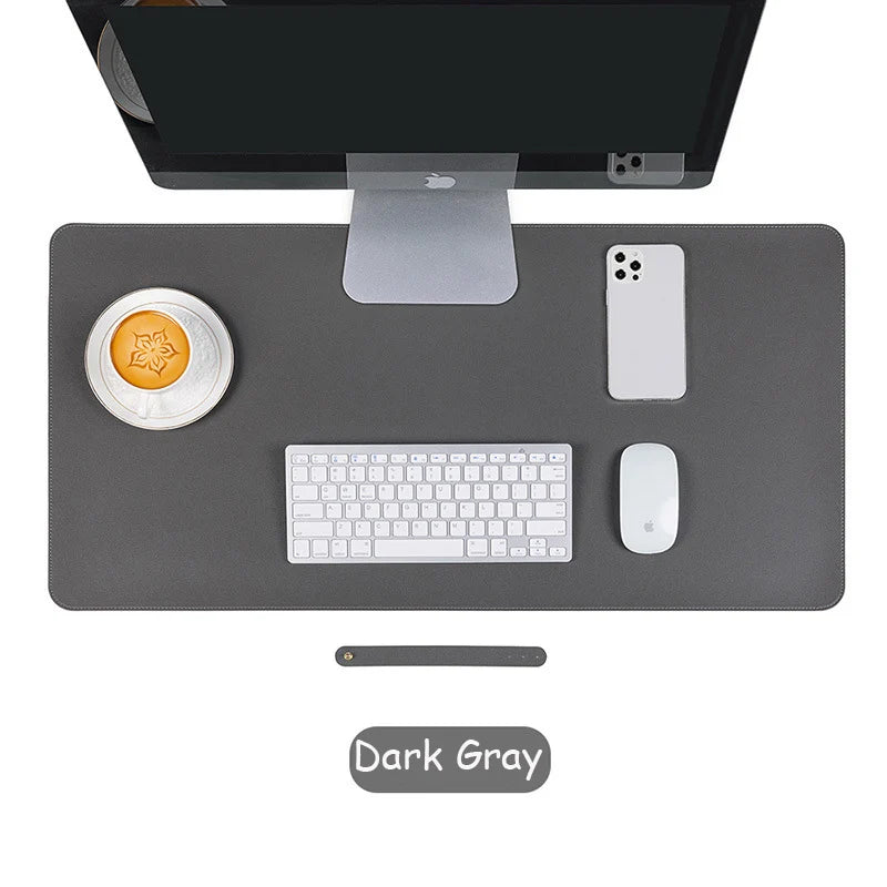 Large Size Office Desk Mat PU Waterproof Mouse Pad Desktop Keyboard Desk Pad Gaming Mousepad PC Accessories