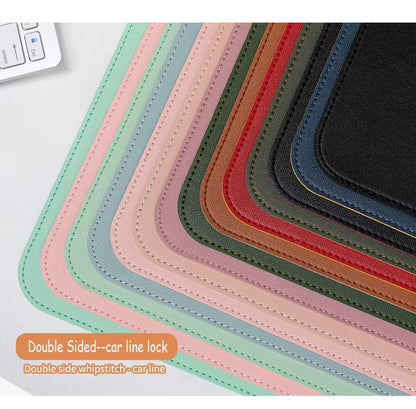 White Mousepad Portable Mouse Pad Large Gaming Waterproof Non-Slip PU Suede Desk Mat Computer Keyboard Desk Pad Mats