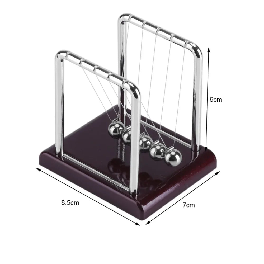 Metal Pendulum Balance Ball Desk Table Decor Physics Science Accessory Desk Toys Kids Antistress Game Newtons Cradle Steel Ball