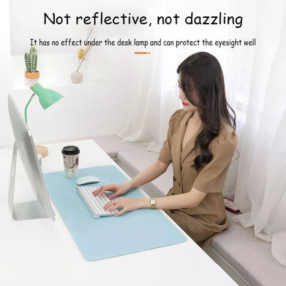 Large Size Office Desk Mat PU Waterproof Mouse Pad Desktop Keyboard Desk Pad Gaming Mousepad PC Accessories