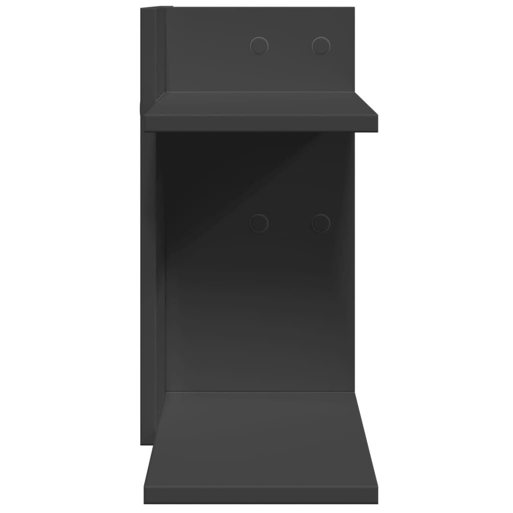Desk Organiser Black 42X21.5X42 Cm Engineered Wood