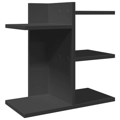 Desk Organiser Black 42X21.5X42 Cm Engineered Wood