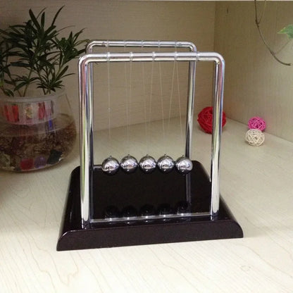 Metal Pendulum Balance Ball Desk Table Decor Physics Science Accessory Desk Toys Kids Antistress Game Newtons Cradle Steel Ball