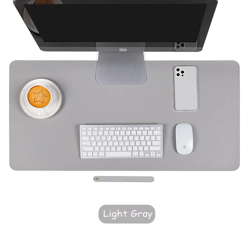 Large Size Office Desk Mat PU Waterproof Mouse Pad Desktop Keyboard Desk Pad Gaming Mousepad PC Accessories