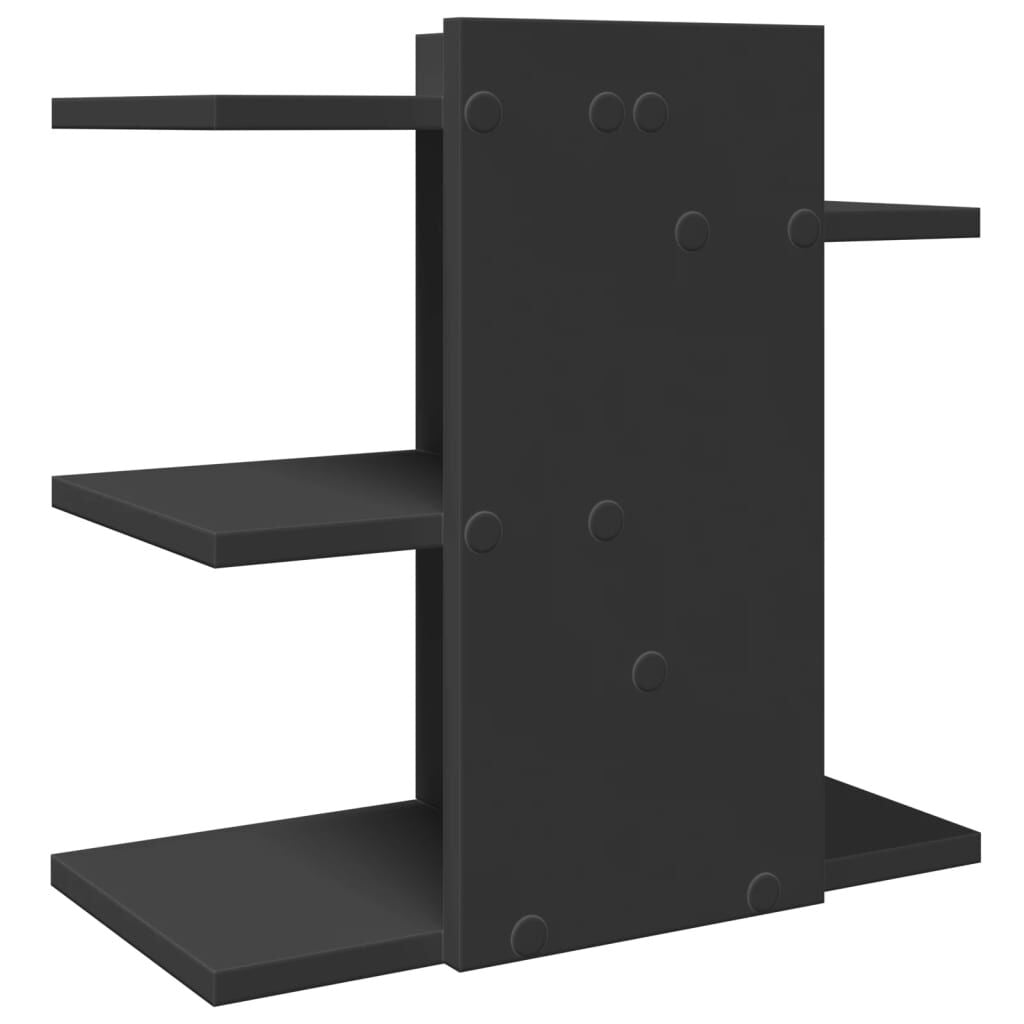 Desk Organiser Black 42X21.5X42 Cm Engineered Wood